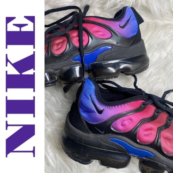 NIKE AIR Vapormax Plus Women’s Racer Blue Hyper Red Violet, Size 7 - Picture 11 of 12